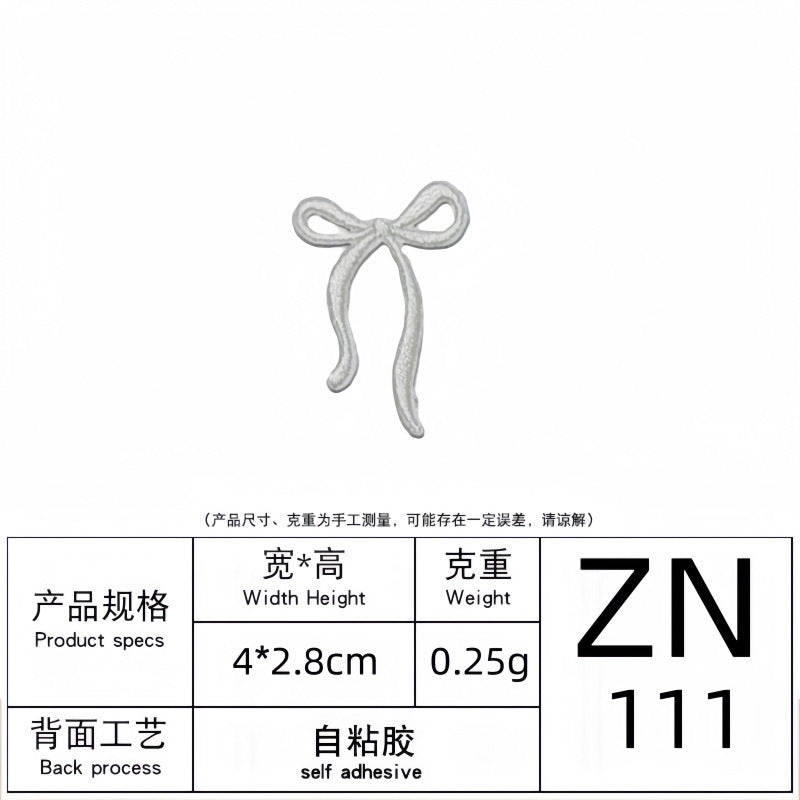 Wholesale Bowknot Self-adhesive Clothing Patches